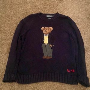 Navy Blue Sweater Polo Ralph Lauren XL